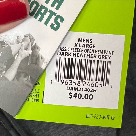 NEW DSG Men's Fleece Open Hem Pants SIZE: XL - Picture 7 of 8